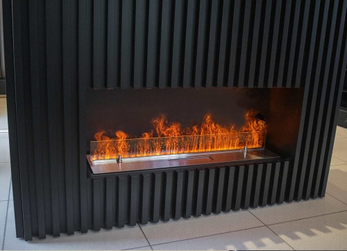 Электроочаг Schönes Feuer 3D FireLine 800 со стальной крышкой в Нур-Султане
