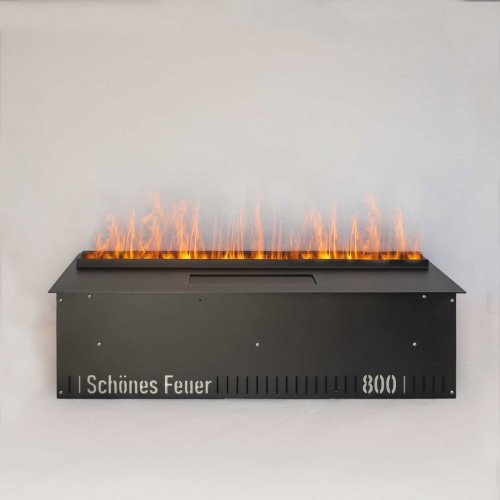Электроочаг Schönes Feuer 3D FireLine 800 со стальной крышкой в Нур-Султане